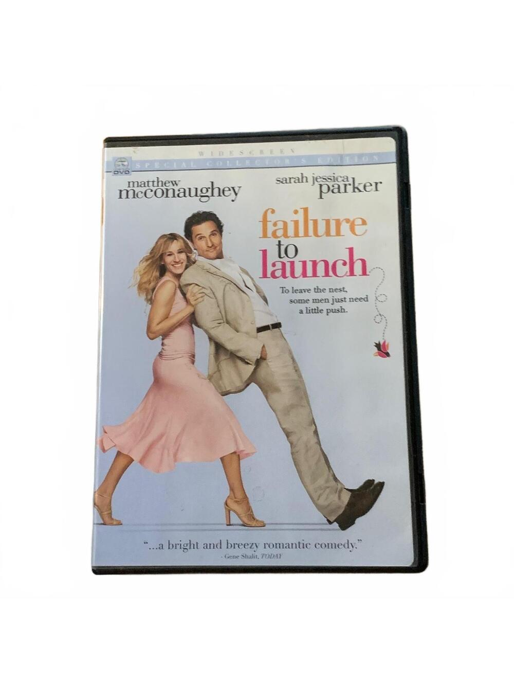 Failure to Launch DVD Matthew McConaughey Sarah Jessica Parker Movie Disc